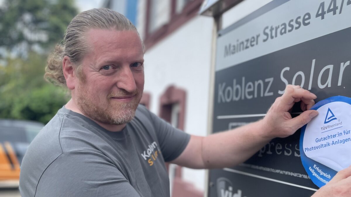 TÜV-Gutachter André Rauen von Koblenz Solar